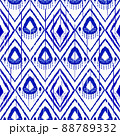 ethnic blue pattern texture background 88789332