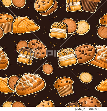Vector Bakery Seamless Pattern 88789899