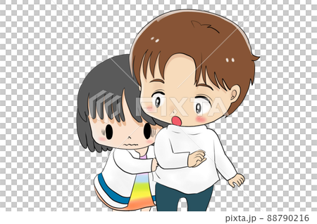 躲在後面的女孩 88790216