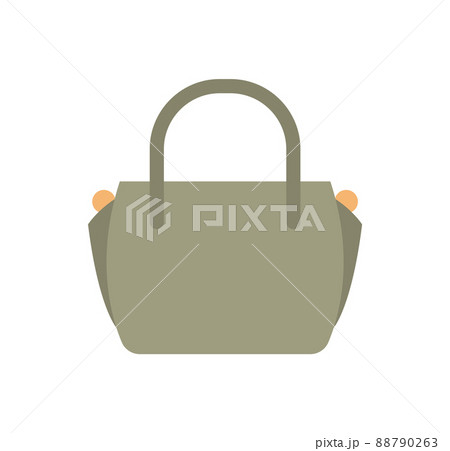 Fashionable Female Leather Handbag of Grey Color 88790263