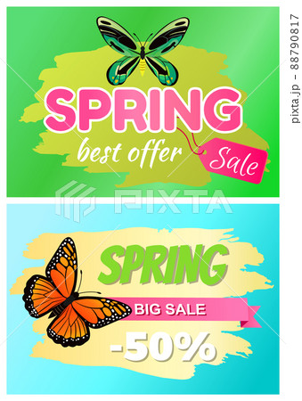 Spring Best Offer Sale Sticker of Green Dragonfly 88790817