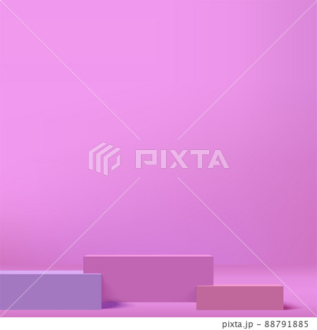 Abstract background with purple color podium for presentation. Vector 88791885