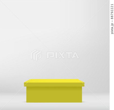 Abstract background with yellow color podium for presentation. Vector Abstract background with yellow color podium for presentation. Vector 88792221