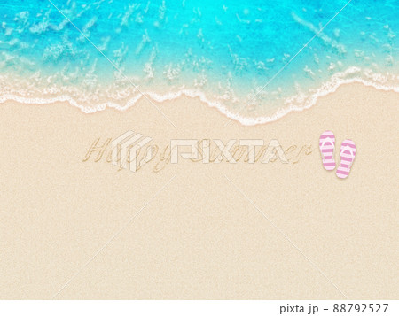 浜辺　マリンブルー　背景素材 88792527