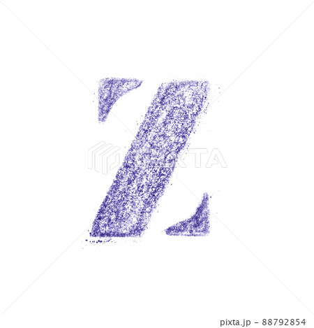 Crayon character alphabet and signs isolated over the white background 88792854