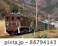 【PIXTA初掲載】秩父鉄道　デキ105　復刻塗装（茶色）　電気機関車 88794143