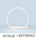 White Podium Stage For Product Display Stand Blue background 88796062