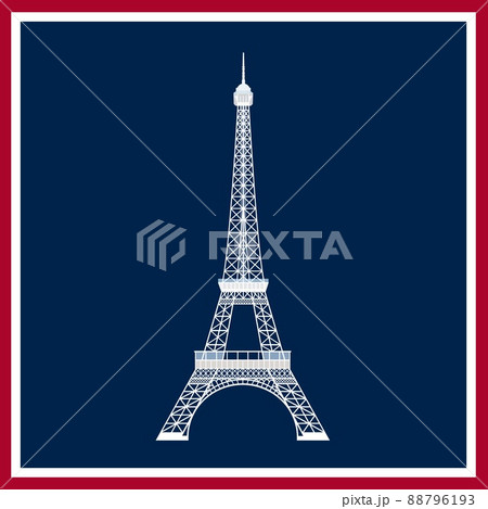 エッフェル塔 Tour Eiffel フランス Franceのイラスト素材