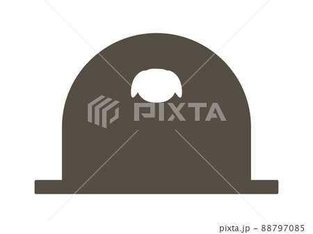 犬のお墓のアイコンイラスト 88797085