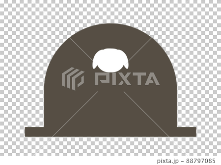 犬のお墓のアイコンイラスト 88797085