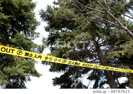 立ち入り禁止, 立入禁止, 禁止,テープ, 注意, 警告, メッセージ, 禁止マーク, 規則、ルール 立ち入り禁止, 立入禁止, 禁止,テープ, 注意, 警告, メッセージ, 禁止マーク, 規則、ルール 88797623