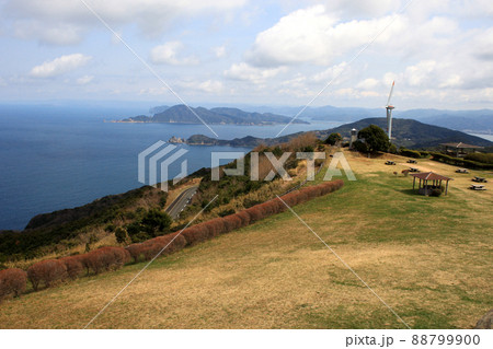 山口県長門市の人気観光スポット「千畳敷」青い海と空の絶景 山口県長門市の人気観光スポット「千畳敷」青い海と空の絶景 88799900