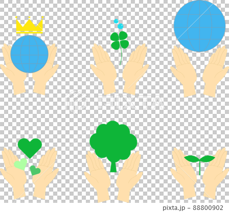 Ecology set in both hands 88800902