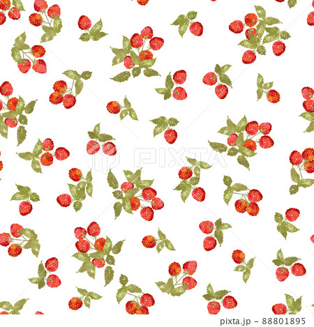 可愛いフルーツのシームレスなパターン テキスタイル 壁紙 包装紙のデザイン のイラスト素材 8015