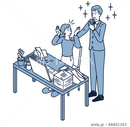 経理や事務作業に困るフリーランスの女性 経理や事務作業に困るフリーランスの女性 88802363