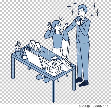 経理や事務作業に困るフリーランスの女性 経理や事務作業に困るフリーランスの女性 88802363