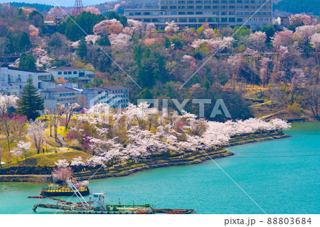 春の恵那峡 88803684