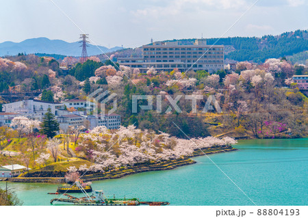春の恵那峡 88804193