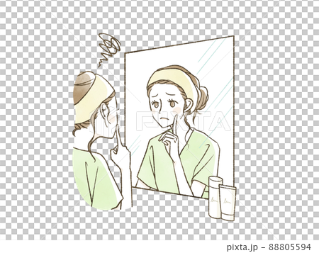 看鏡子的婦女 88805594