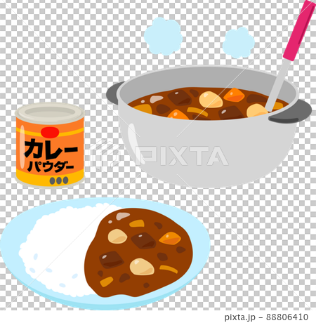 Curry made from canned curry powder and pot Curry made from canned curry powder and pot 88806410