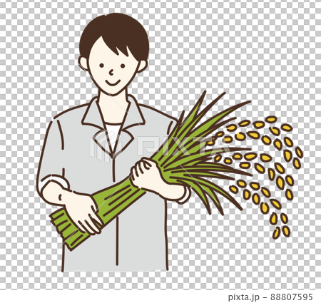 農業農民水稻農民男圖 88807595