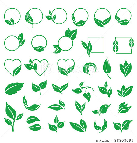 Icon of eco emblem set 88808099