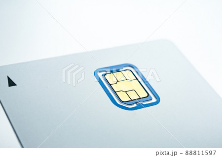 シンプルなSIMカードのイメージ シンプルなSIMカードのイメージ 88811597