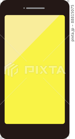 スマートフォン　画面黄色　アイコン 88815075