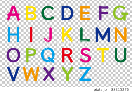 Pop characters colorful ABC 88815276