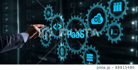 PaaS Platform as a service. Cloud computing services concept PaaS Platform as a service. Cloud computing services concept 88815480