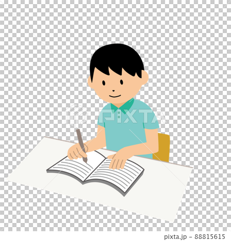 男孩學習插圖 男孩學習插圖 88815615