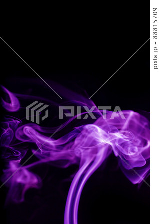 Purple smoke on black background Purple smoke on black background 88815709