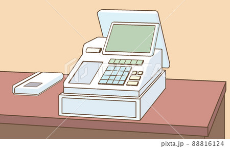 レジスターのイラスト【カフェ・飲食店】 レジスターのイラスト【カフェ・飲食店】 88816124