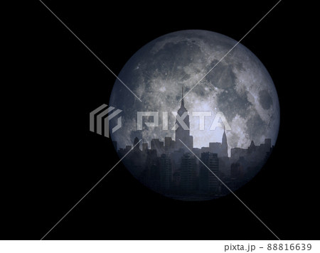 Full moon city 88816639