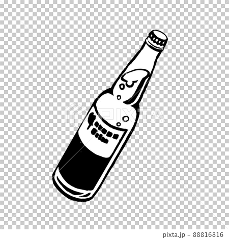 瓶ビールのイラスト素材