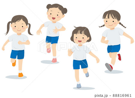 Girl Running Stock Illustrations – 34,114 Girl Running Stock