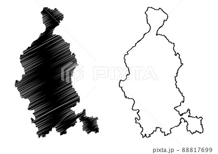 Varese province (Italy, Italian Republic, Lombardy region) map vector illustration, scribble sketch Province of Varese map 88817699