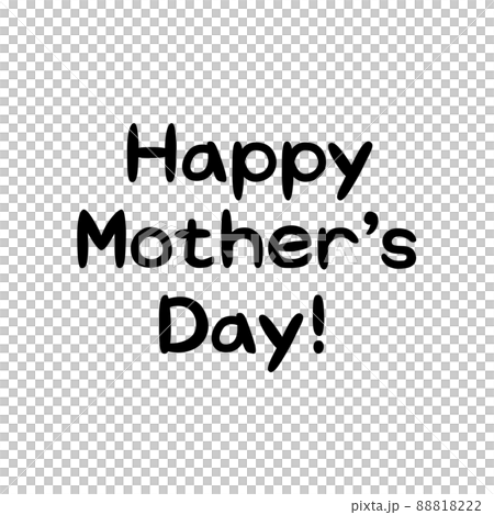 Rounded Happy Mother ’s Day! Handwriting 88818222