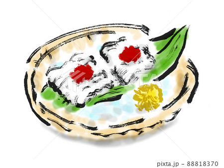 鱧の湯引きの手描き和風イラスト 88818370