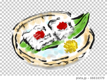 鱧の湯引きの手描き和風イラスト 88818370