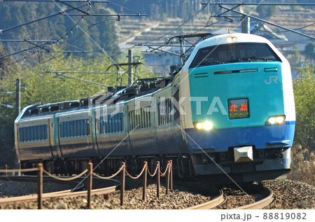 北陸本線　倶利伽羅－津幡　JR東日本　485系　R23編成（新潟）　北越 88819082