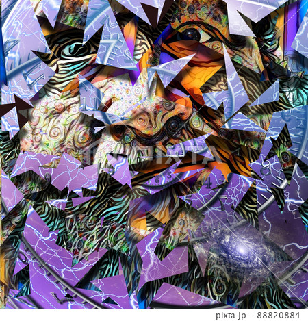 Wisdom Man Face 88820884