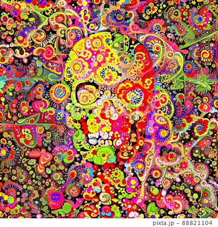 Ornate Skull 88821104