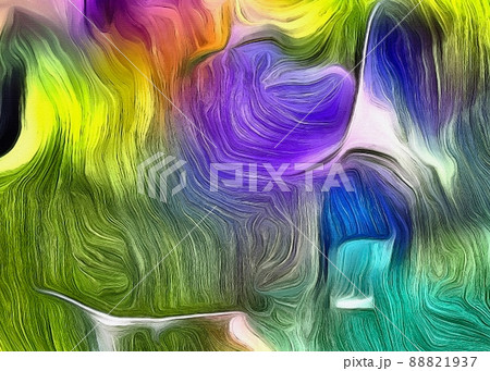 Colorful Fluid lines of movement 88821937