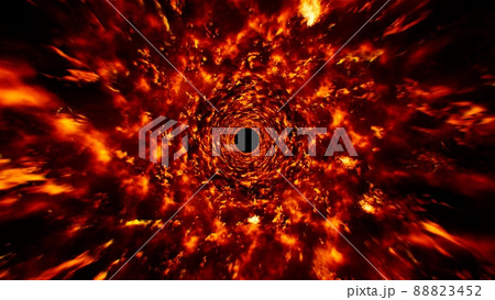 Spiral Glowing Fire Energy Effect 88823452