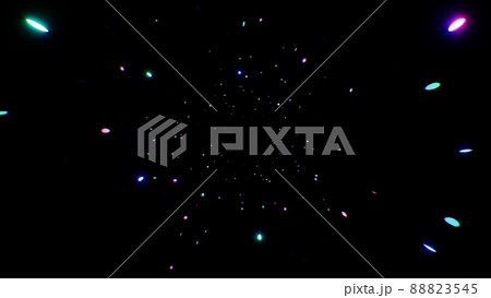 Abstract Glittering Small Neon Particles Abstract Glittering Small Neon Particles 88823545