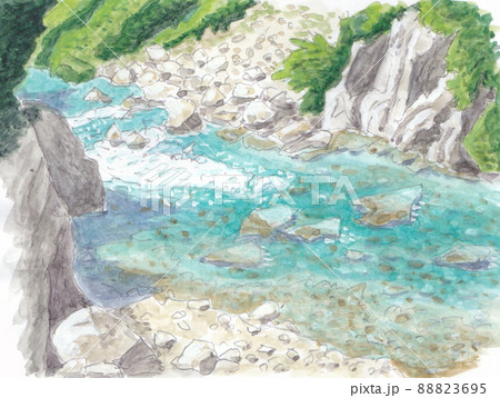北アルプスの夏　清涼の黒部川源流 88823695
