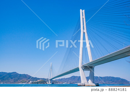 瀬戸内しまなみ海道、多々羅大橋 瀬戸内しまなみ海道、多々羅大橋 88824181
