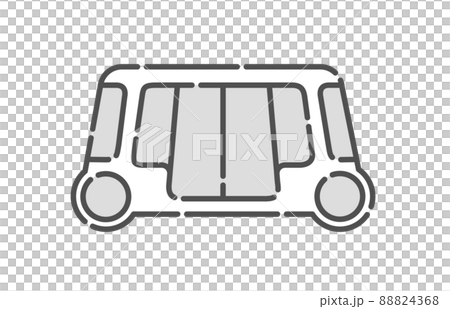 自動運転、自動運転車のベクターイラスト。 88824368