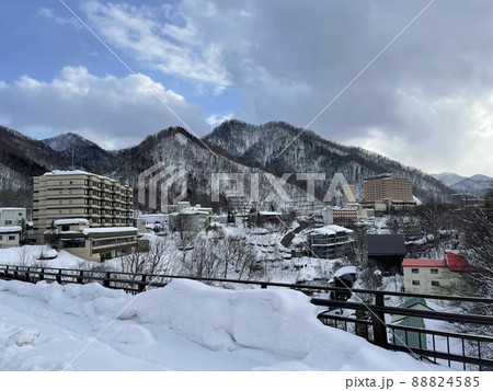 定山渓温泉　遠景　北海道札幌市南区定山渓 88824585